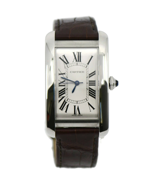 Cartier Tank Americaine Stainless Steel Watch WSTA0045