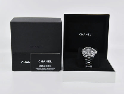 Chanel J12 Diamond Black Ceramic Watch H5702