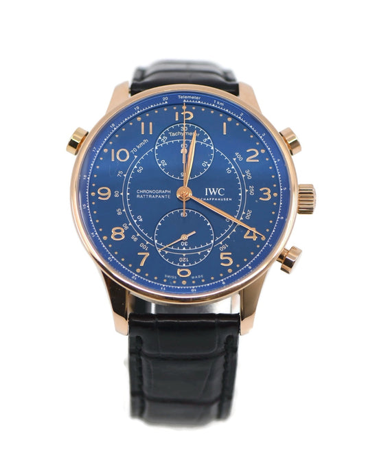 IWC Portuguese Rattrapante 18K Rose Gold Watch IW371215