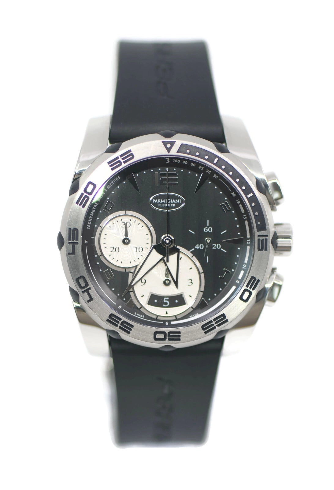 Parmigiani Pershing Chronograph Stainless Steel Watch PFC528