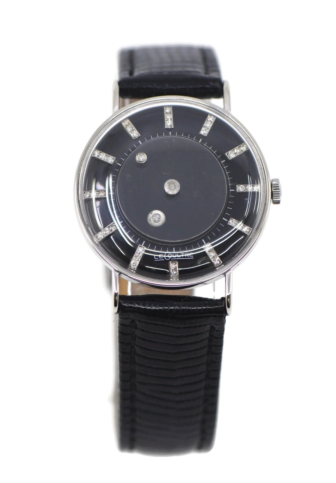 Jaeger LeCoultre Mystery Diamond 14K White Gold Watch 727-722