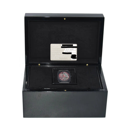 Bulgari Octo Finissimo Skeleton Red Black Ceramic Watch 103527