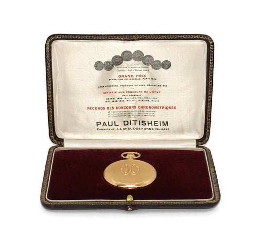 Paul Ditisheim 18K Yellow Gold Pocket Watch