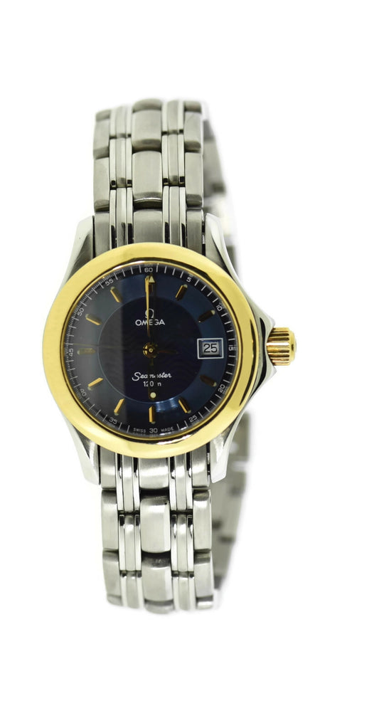 Omega Seamaster 120M Blue Dial Two Tone Stainless Steel Watch
