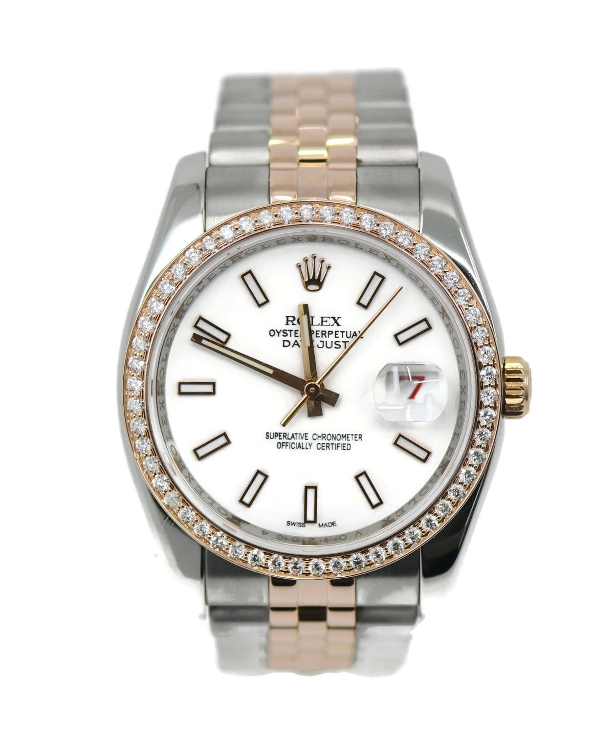 Rolex Datejust Diamond 18K/Stainless Steel Watch 116231