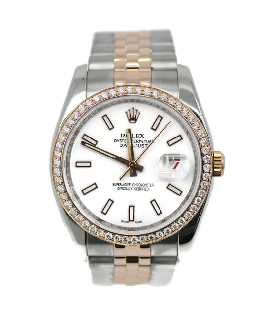 Rolex Datejust Diamond 18K/Stainless Steel Watch 116231