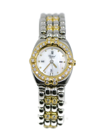 Chopard Gstaad Diamond 18K/Stainless Steel Watch 32/8116
