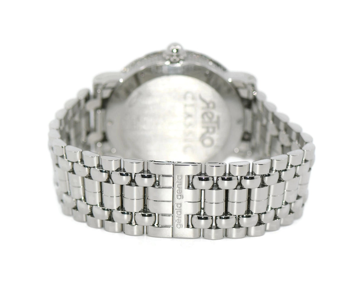 Gerald Genta Retro Jump Hour Stainless Steel Watch REC.L.10