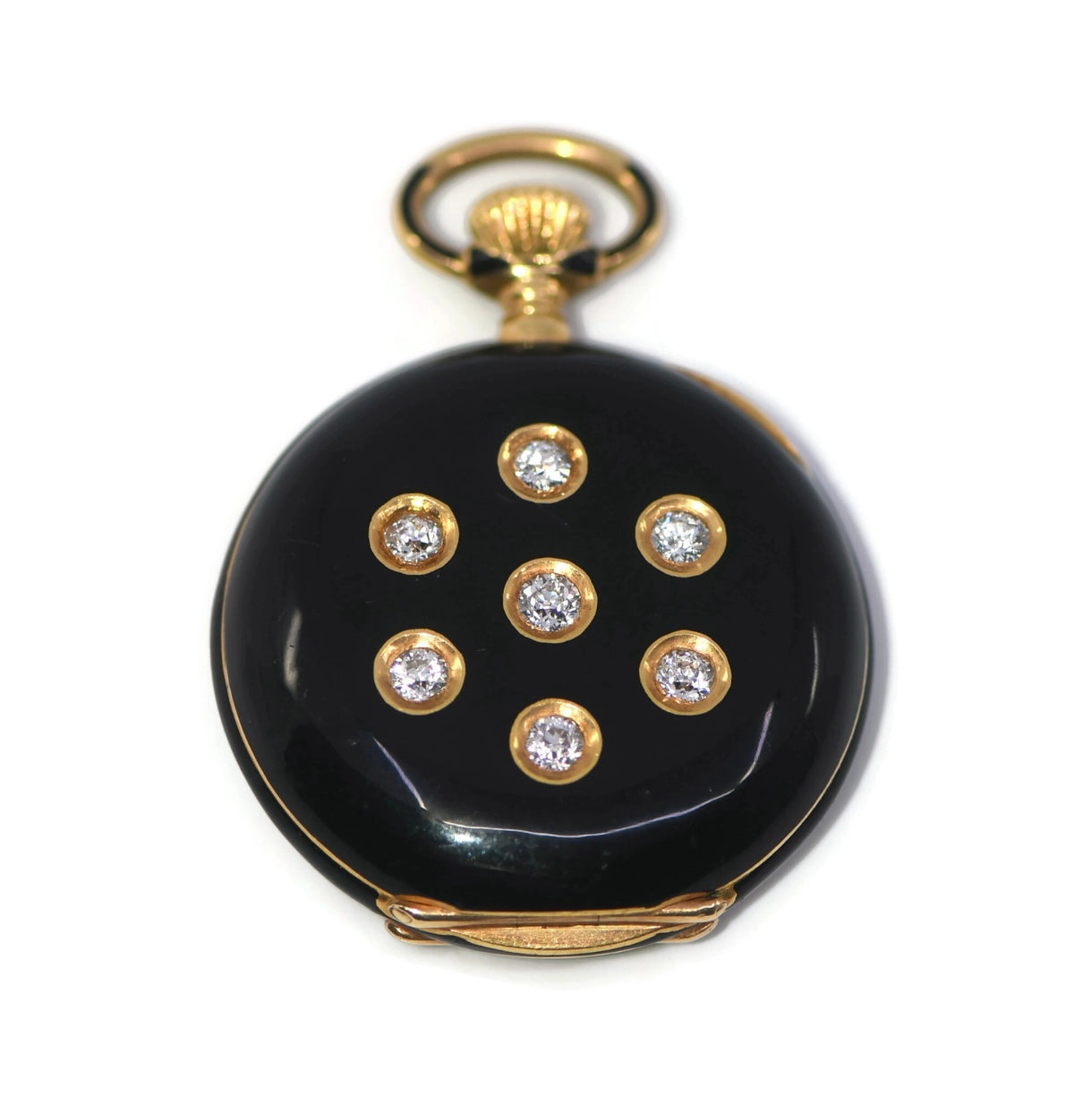 Tiffany & Co Diamond 18K Yellow Gold Pocket Watch