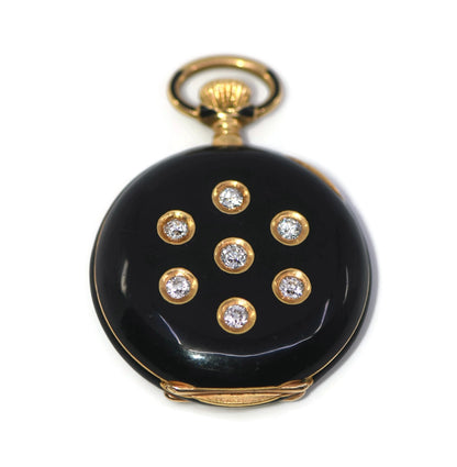 Tiffany & Co Diamond 18K Yellow Gold Pocket Watch