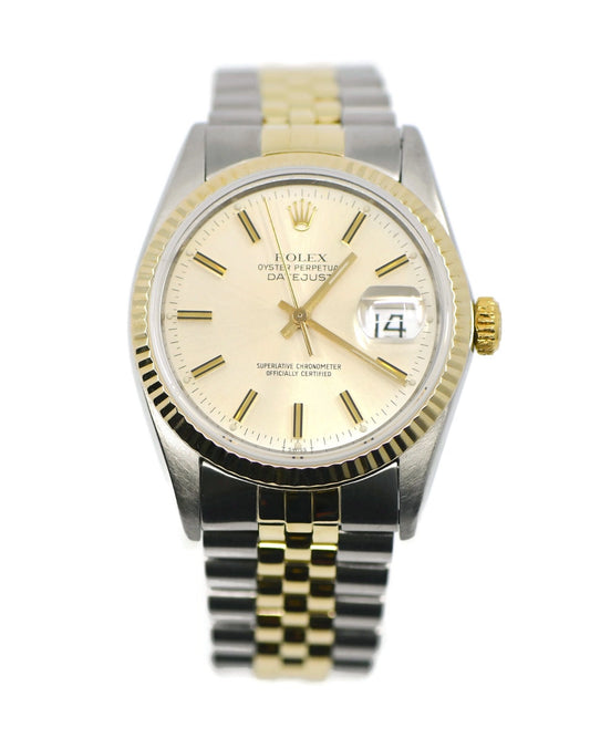 Rolex Datejust 18K/Stainless Steel Watch 16013