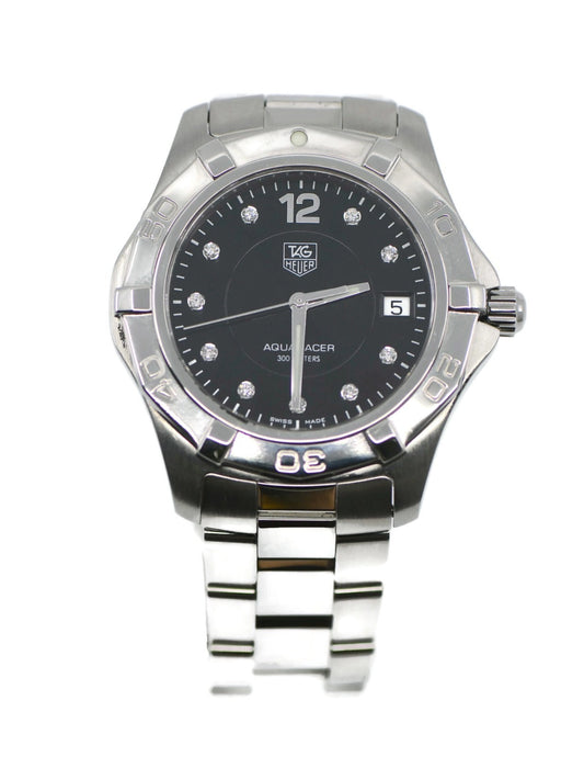 Tag Heuer Aquaracer Diamond Stainless Steel Watch WAF111C