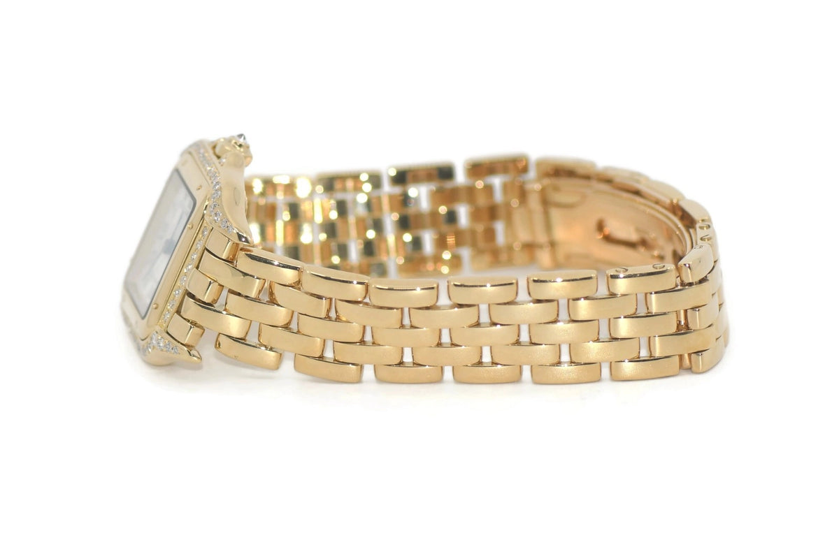Cartier Panthere Diamond 18K Yellow Gold Watch 866911