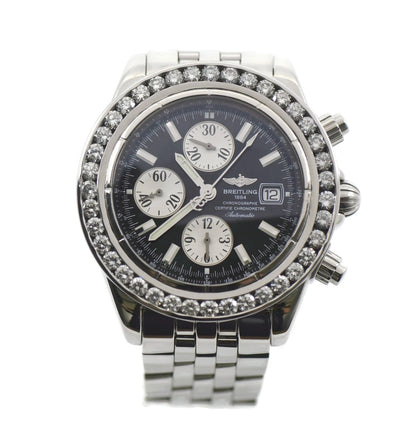 Breitling Chronomat Evolution Diamond Stainless Steel Watch A13356