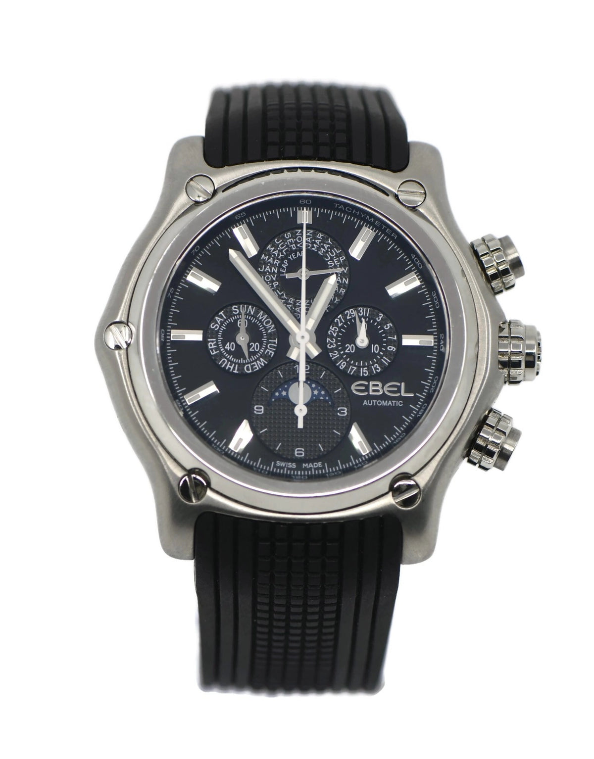 Ebel 1911 Perpepetual Calendar Stainless Steel Watch E9288L70