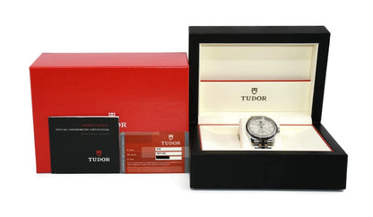 Tudor Glamour Day-Date Diamond Stainless Steel Watch 56010N