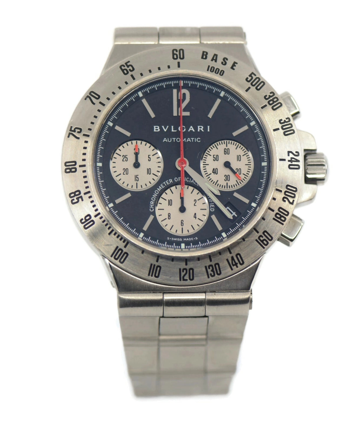 Bvlgari Daigono Chronograph Stainless Steel Watch CH 40 S