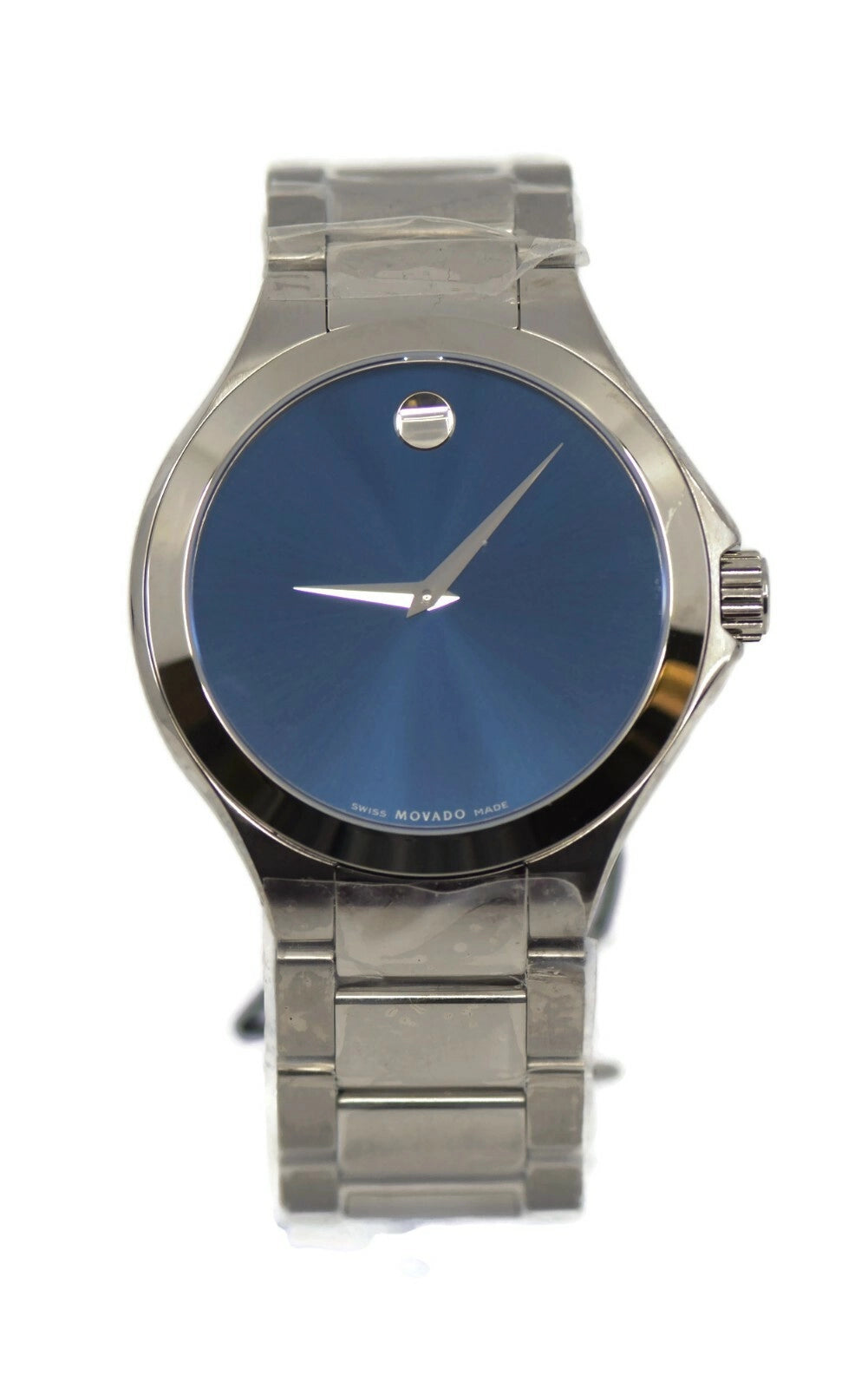 Movado Defio Blue Dial Stainless Steel Watch 0607311