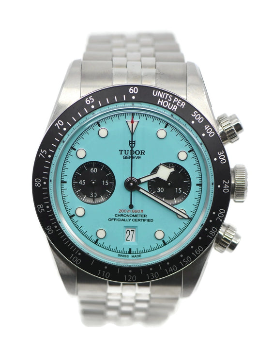Tudor Black Bay Flamingo Stainless Steel Watch 79360N