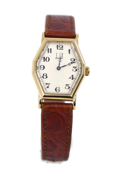 Alfred Dunhill Octagon 18K Yellow Gold Watch