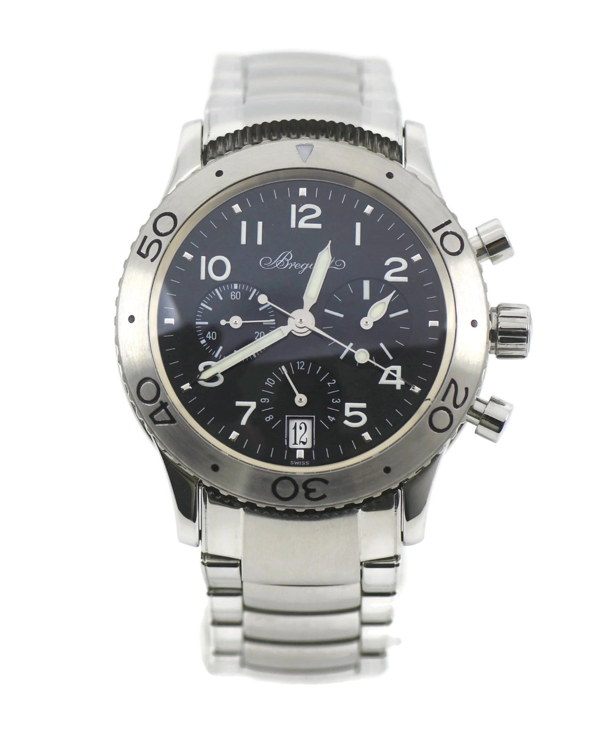 Breguet Transatlantique Type XX Stainless Steel Watch 3820