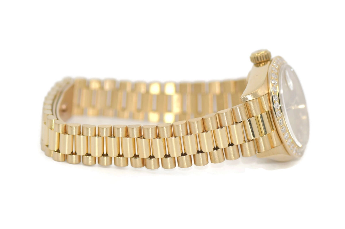 Rolex Datejust Diamond 18K Yellow Gold Watch 69178