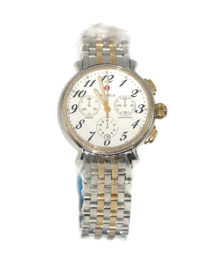 Michele Fluette Diamond Two Tone Stainless Steel Watch MW24A01C5966