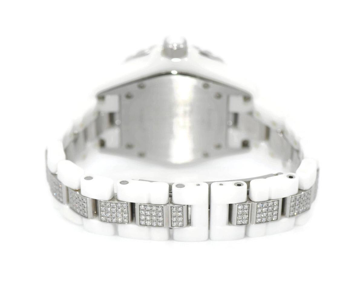 Chanel J12 Diamond White Ceramic Watch H1420