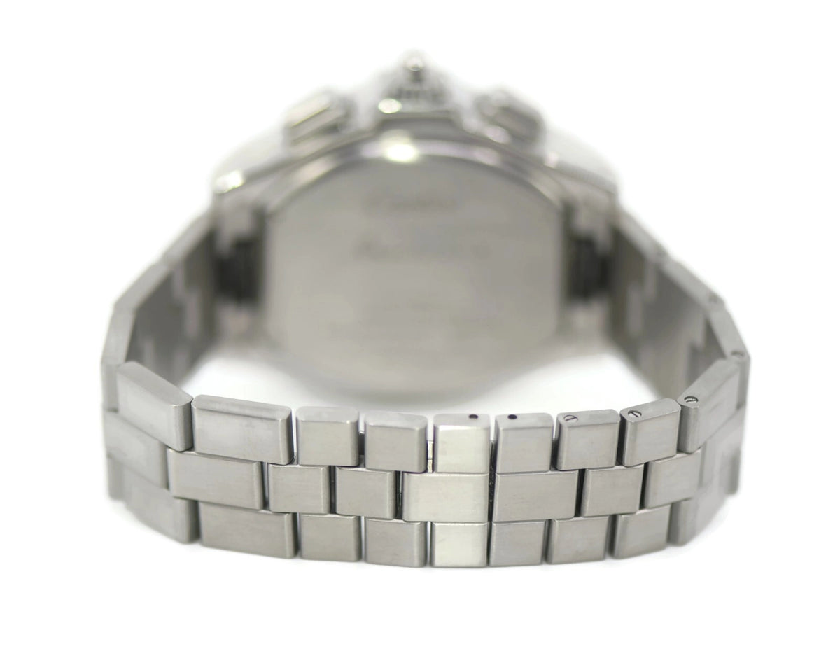 Cartier Roadster Diamond Chronograph Stainless Steel Watch W6206019