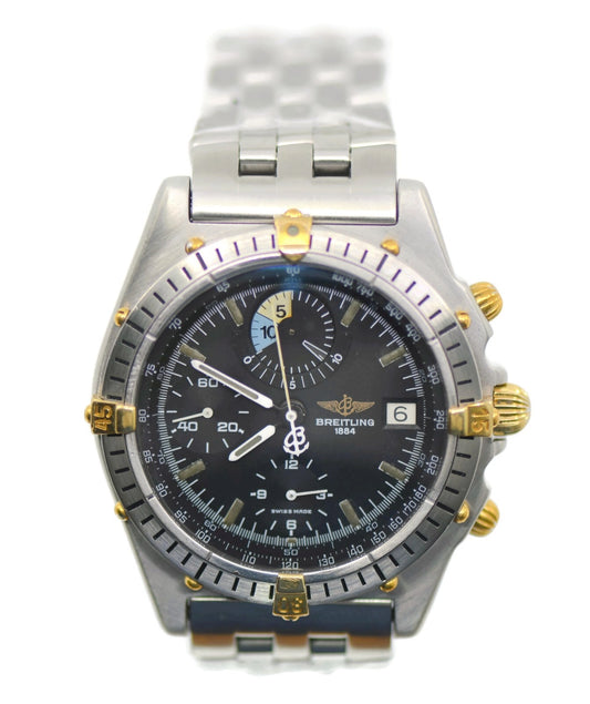 Breitling Chronomat Two Tone Stainless Steel Watch B13047