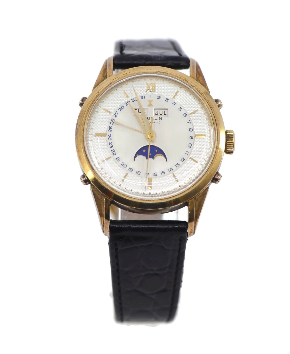 Gubelin Triple Calendar 18K Yellow Gold Watch