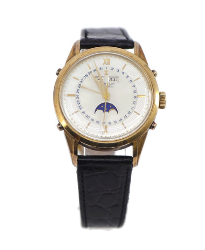 Gubelin Triple Calendar 18K Yellow Gold Watch