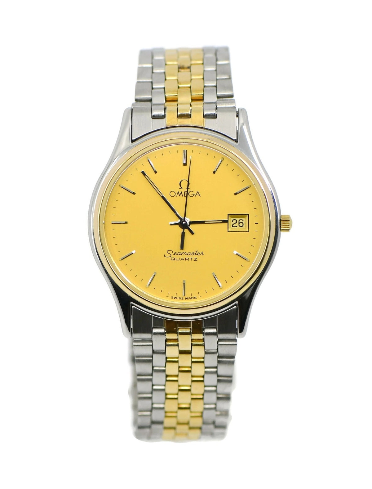 Omega Seamaster Two Tone Stainless Steel Watch