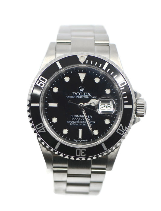 Rolex Submariner Stainless Steel Watch 16610