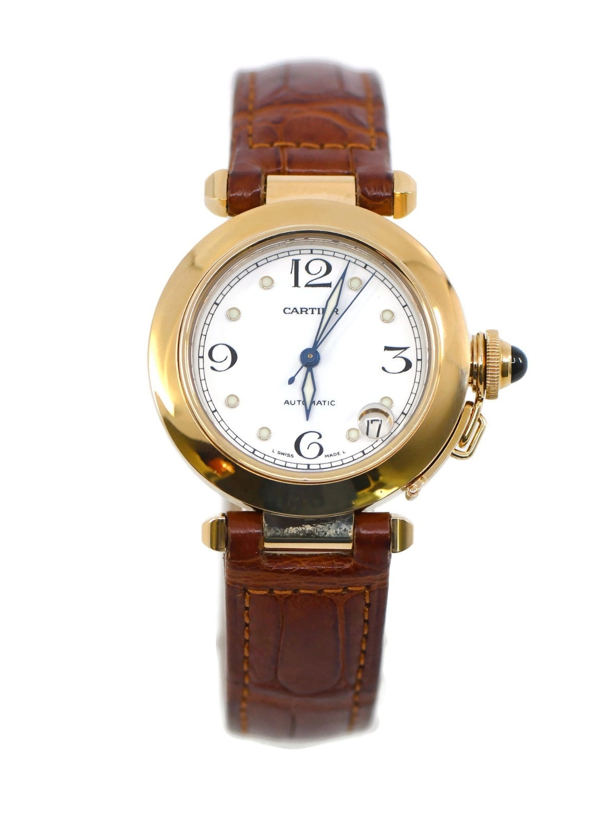 Cartier Pasha 18K Yellow Gold Watch 1035