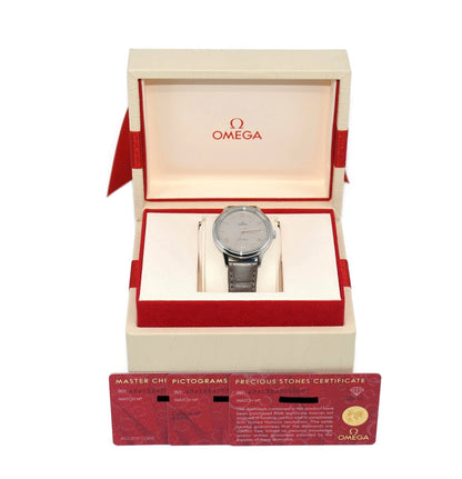 Omega DeVille Prestige Diamond Stainless Steel Watch 434.13.34.20.52.002