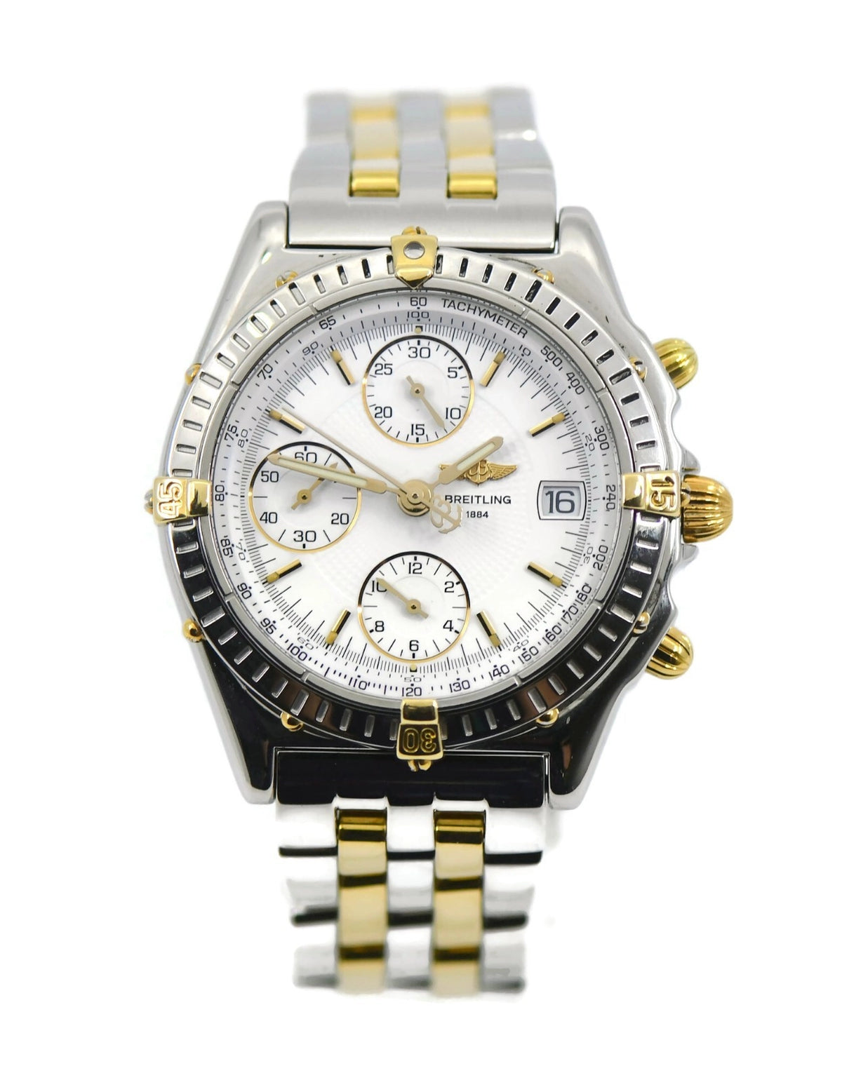 Breitling Chronomat Two Tone Stainless Steel Watch B13050.1