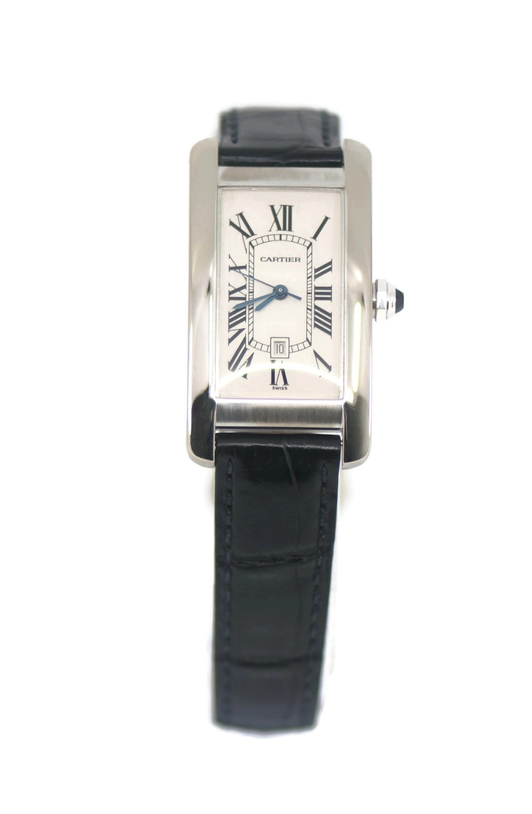 Cartier Tank Americaine Midsize 18K White Gold Watch 1726