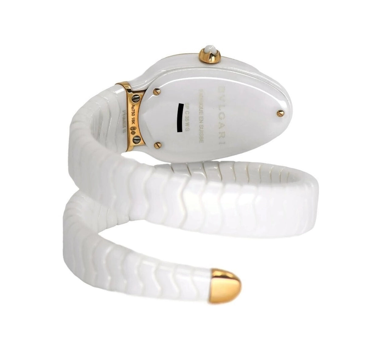 Bulgari Serpenti Spiga Diamond Ceramic Watch 102613