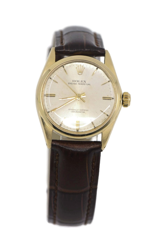Rolex Oyster Perpetual 14K Yellow Gold Watch 6551