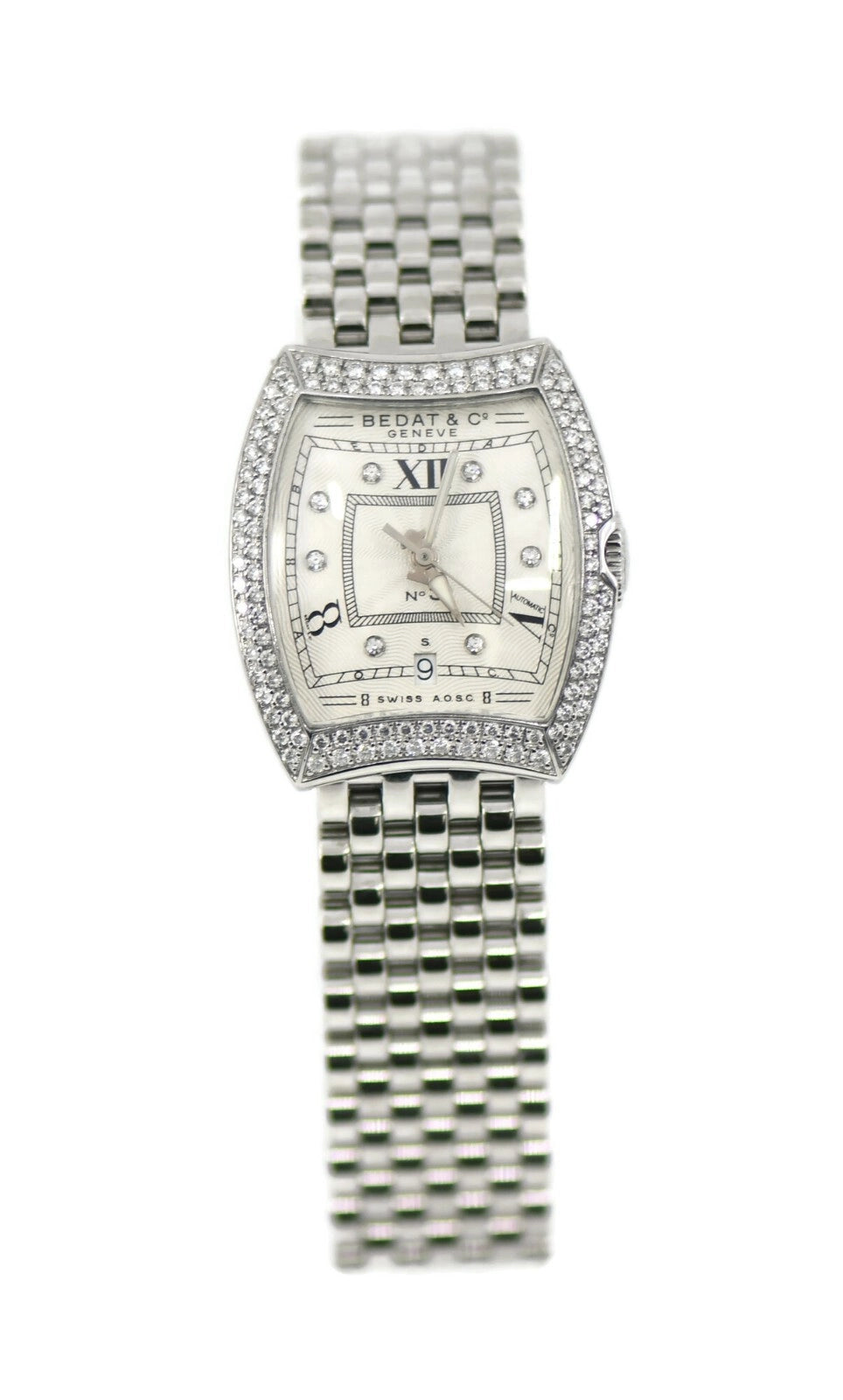Bedat & Co No 3 Diamond Stainless Steel Watch 314
