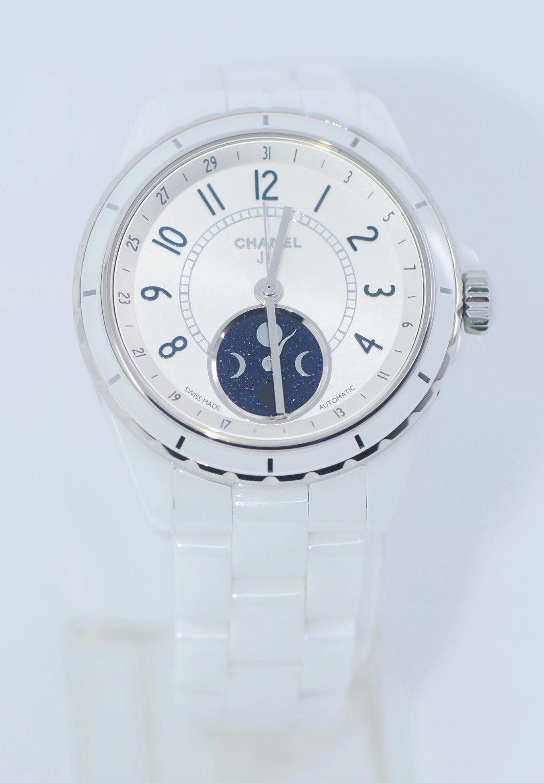 Chanel J12 Moonphase White Ceramic Watch H3404
