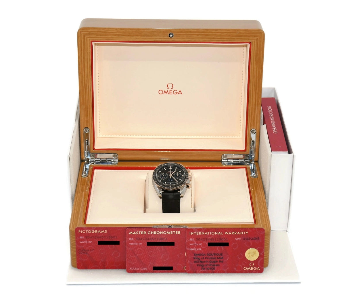 Omega Speedmaster Moonphase 18K/Stainless Steel Watch 304.23.44.52.13.001
