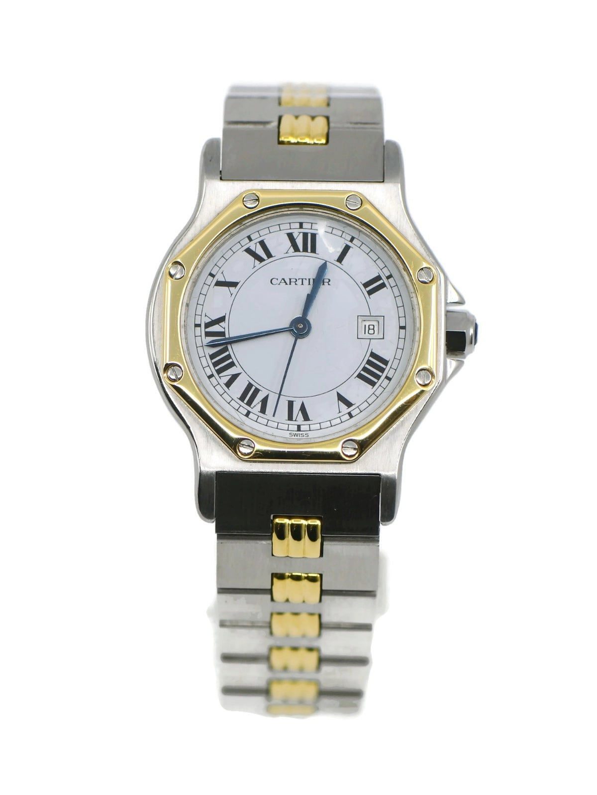 Cartier Santos Octagon 18K/Stainless Steel Watch