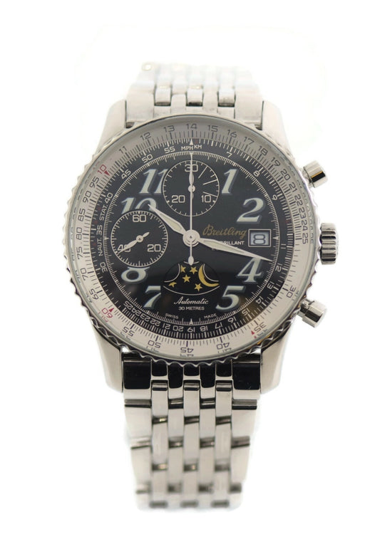 Breitling Navitimer Montbrilliant Eclipse Stainless Steel Watch A43030