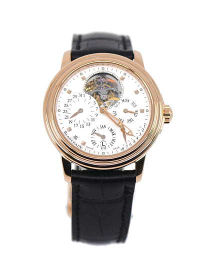 Blancpain Leman Calendar Tourbillon 18K Rose Gold Watch 2625