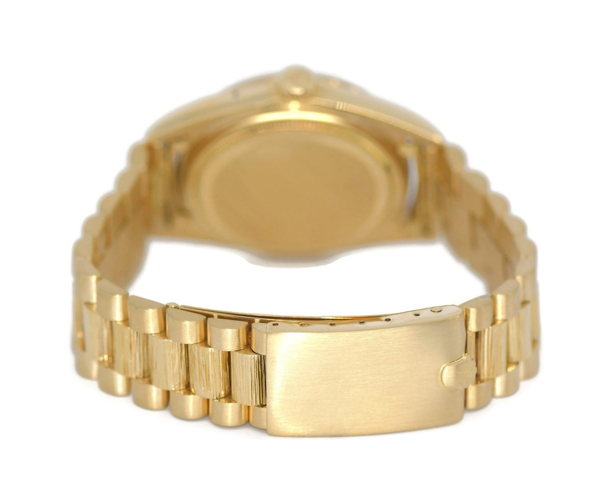 Rolex Day Date Bark 18K Yellow Gold Watch 1807