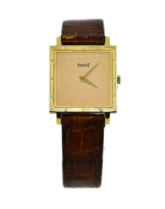 Piaget Classic Square 18K Yellow Giold Watch 927