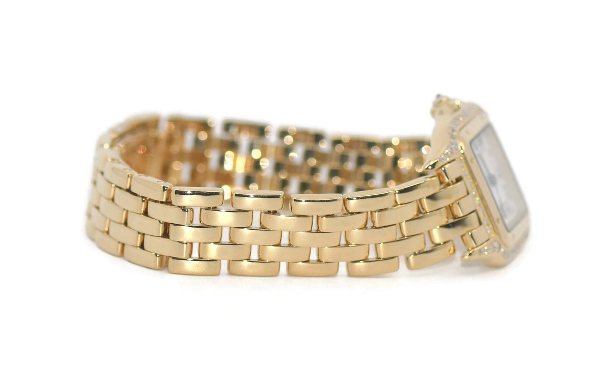 Cartier Panthere Diamond 18K Yellow Gold Watch 866911