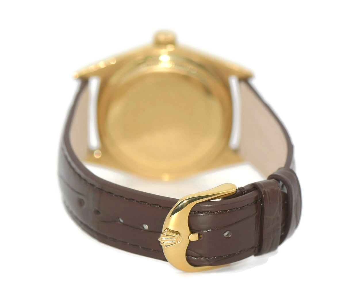 Rolex Oyster Perpetual Jasper Dial 18K Yellow Gold Watch 1601